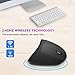Ergonomic Mouse,Vertical Wireless Mouse, Rechargeable 2.4G High Precision Optical Vertical Mouse, 3 Adjustable DPI Levels, 6 Buttons Laptop,PC,Computer,Desktop,Notebook 【Large Hands】- Black