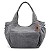 KISS GOLD(TM) Leisure Canvas Tote Shoulder HandBag for Women Crossbody Bag for Women, Grey