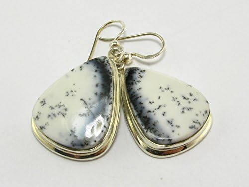 Merlinite Sterling Silver Earrings From India