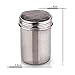 Buytra Stainless Steel Coffee Shaker Duster Icing Sugar Powder Cocoa Flour Sifter with 16 Pieces Cappuccino Barista Coffee Art Stencils