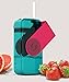 asobu Juicy Drink Box The Ultimate Unbreakable Reusable 10oz Water Bottle for Kids Bpa Free (Red)