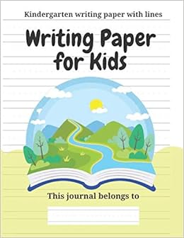 Amazon Writing Paper For Kids Kindergarten Writing Paper With Lines Writing Paper For Kids With Dotted Lined 8 5x11 Handwriting Paper Shaw Sandy Children S General Study Aids