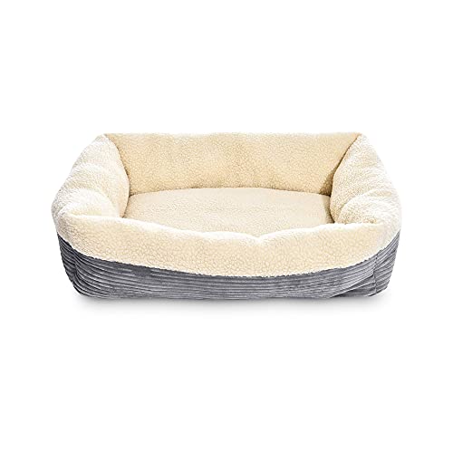 Amazon Basics Warming Pet Bed for Dog, 35Inch, Grey Pricepulse