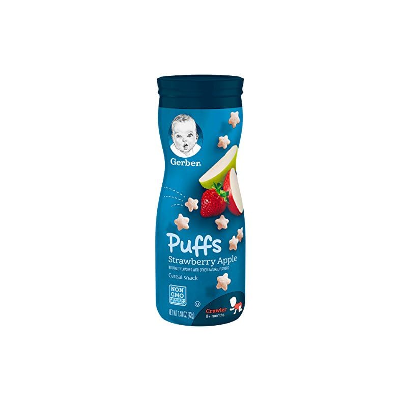 Gerber Baby Snacks Puffs, Strawberry Apple, 1.48 Ounce