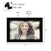 Adeco 4x6 Black Wood Decorative Picture Frame - Wall hanging or Table Top Desktop Display - Made to Display 4x6 Photo