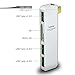 USB C Hub USB C Adapter, With 2 SD + Micro SD Card Reader 3 USB 3.0 Ports for MacBook Pro 2015/2016 Google Chromebook 2016 and more USB-C Devices Yafeite 5 in 1 - Silver