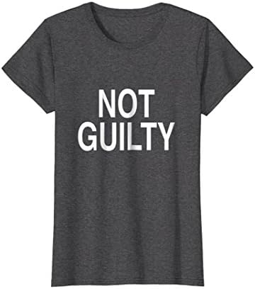 NOT GUILTY Shirt Funny Prison Jail Criminal Tee Shirt Gift