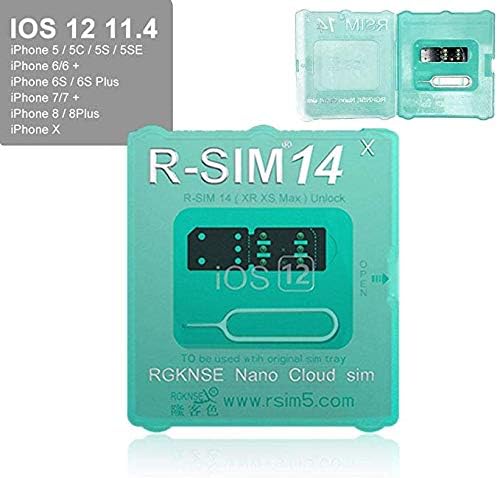 Meetinglea R-SIM14 V18 SIM Nano Unlock Card Case Holder Fully Automatic Unlock with ICCD Unlock Program for iPhone Xs MAX/XR/X/6/7/8/Plus