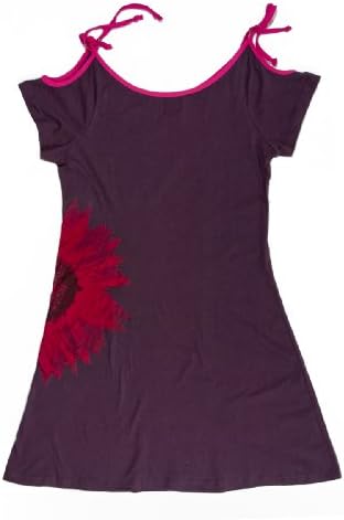 BNatyam Women's After Yoga Short Sleeve CornFlower Dress