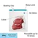 Sous Vide Vacuum Sealer Bags Kit | 15 Reusable Food Saver Storage Bags, 1 Hand Air Pump, 2 Sealing Clips and 2 Bag Clips | 100% BPA-Free | For Anova and Joule Cookers/Fridge and Freezer