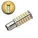 GRV Ba15d 1076 1142 High Bright Car LED Bulb 102-2835SMD DC12V Warm White Pack of 2