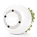 MyGift® Decorative Fake Plants Artificial Succulent Plant in Glazed White Ceramic Pot