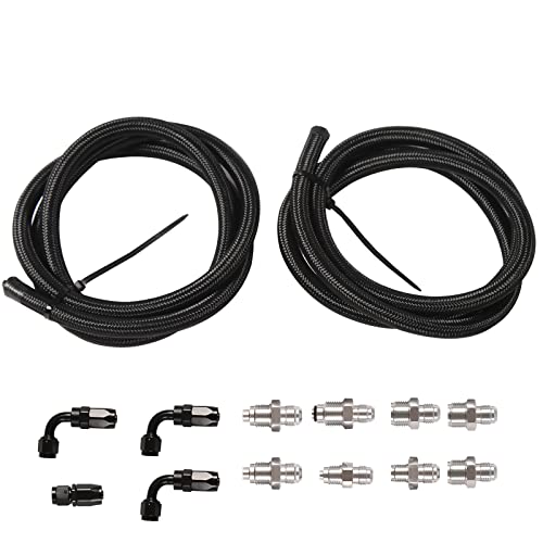 BoardRoad Power Steering Pump Hose Kit For GM LS Swap Ls1 Ls3 Replace