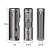 Cobber Torch Cigar Lighter, Windproof Butane Fuel Lighter for Smoking Quad 4 Jet Red Flame Refillable Butane Cigar Lighter with Punch, Large Size (Gunmetal Gray)
