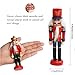 KERIQI 6pcs Christmas Nutcrackers Ornaments, Wooden Nutcracker Figures for Vintage Christmas Hanging Decorations Tabletop Decor Xmas Gift