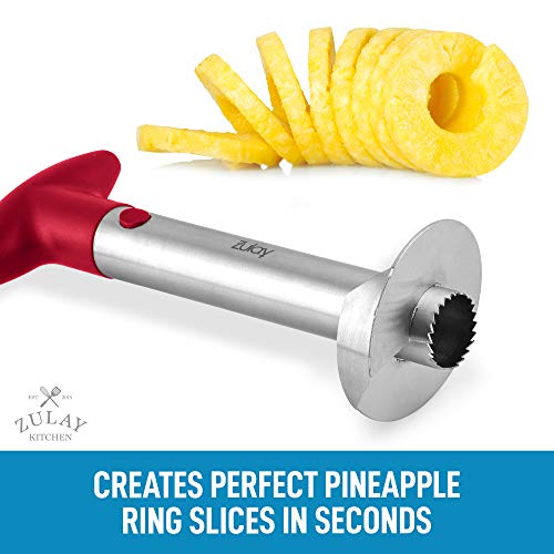 Zulay Kitchen Pineapple Corer and Slicer tool Stainless Steel
