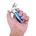 TianBao Butane Torch Lighter Windproof for Cigar No Gas 4 Flames Kitchen Camping Barbecue Household and Outdoors (Blue)