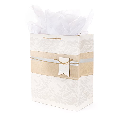 Hallmark Wedding Large Gift Bag with Tissue Paper (Always and Forever)