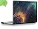 Ueswill Nebula/Green Smooth Soft Touch Matte Frosted Hard Case Cover + Microfiber Cleaning Cloth MacBook Pro 13