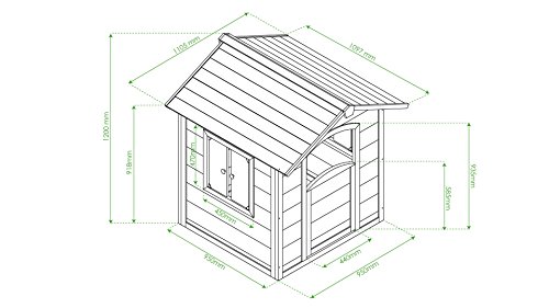 Oviala Maisonnette en Bois pour Enfant