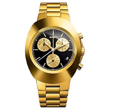 Buy Rado Switzerland Analogue Men S Watch Black Dial Gold Colored Strap Online At Low Prices In India Amazon In