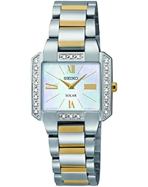 Seiko Women's SUP239 Tressia Solar Analog Display Japanese Quartz Two Tone Watch