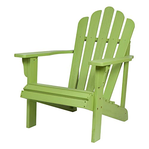 Shine Company 4621LG Westport II Hydro-TEX Finish, Lime Green Wooden Adirondack Chair