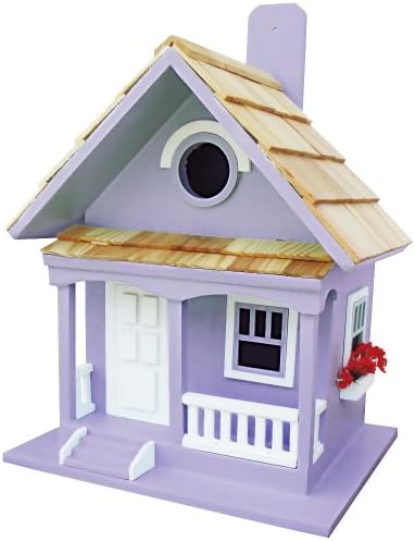 GARDEN BAZAAR HBB-1009 Lilac Cottage Bird House - Lilac
