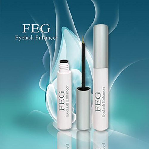Eyelash Growth Serum 3ml by FEG Eyelash Enhancer - Dermatologist Tested, Eye Irritation Tested, and Allergy Tested - Eyelash Enhancer for Thicker, Fuller and Longer Eyelashes and Brows