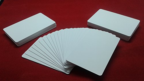 PVC 50 x CR80 30Mil White Blank Plastic Cards for Photo ID Card Thermal Printers Datacard Zebra Evolis Fargo Magicard NBS Prisma