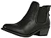 Soda Women's Chelsea Faux Leather Elastic Side Panel Ankle Boots Dress, Black, 8 M US