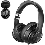 Tribit XFree Tune Bluetooth Headphones Over Ear - Wireless Headphones Noise Cancelling, Hi-Fi Stereo Sound with Rich Bass, Built-in Mic, Soft Earmuffs - Comfortable Headset ,40 Hrs Playtime, Black