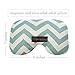 Perfection Collection Migraine Relief Eye Pillow Masks, Flaxseed Filled for Hot and Cold Pain Relief Therapy (Adult, Blue Chevron)