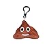 Emoji Plush Pillows Key Chian, SYZ Soft Mini Smile Yellow Face Bedding Pillow Party Supplies Favors for Kids Novelty Graduate Prizes Poop Key Chain Bag Decorations Clip Toy 2 Inches (16 PACK)