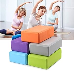 ROSE IN THE BOX 2 Pcs Yoga Block – Supportive Latex-Free EVA Foam Soft Non-Slip Surface for Yoga, Pilates, Meditation