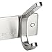 WEBI 2 Packs, Heavy Duty Stainless Steel 304 Hook Rail Coat Rack, Satin Finish, Great Home Storage & Organization for Bedroom, Bathroom, Foyers, Hallways
