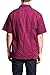 G-Style USA Men's Short Sleeve Cuban Guayabera Shirt 2000-1 - Burgundy - X-Large