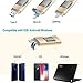 USB Flash Drive,Fengz 3.0 Flash Drive 128 GB, USB 3.0 External Storage Retractable USB Memory Stick-Gold[3-in-1 (PC-Mobile-Phone)]