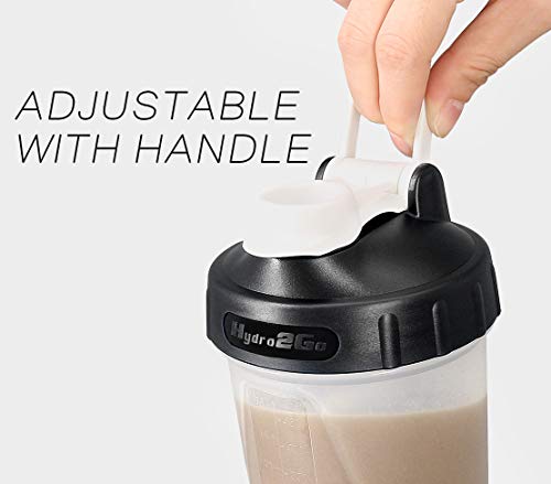 hydro2go Shaker Protein Bottle Replacement Lid (Black)