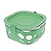 Lifefactory LF440001C4 BPA-Free Glass Protective Silicone Sleeve and Lid Food Storage and Bakeware 4 Cup Grass Green