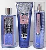 Bath & and Body Works Cocktail Dress Shower Gel 8.4 FL OZ, Body Cream 8 FL OZ, & Fine Mist 8 FL OZ