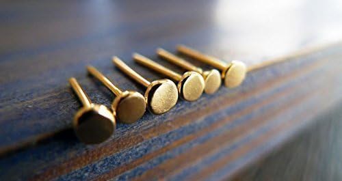 Nails. 14K Gold Unisex Single Stud Earring. Recycled Gold. Eco Friendly. Fine Jewelry. ONE Single Stud.