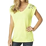 Fox Racing Womens Reverse Vneck Roll Short-Sleeve Shirt