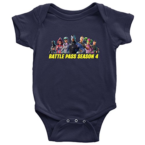 gamershirtlab.com Fortnite Battle Pass Season 4 Heroes Fortnite Battle Royale Baby Bodysuit
