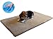 Dogbed4less Gel-Infused Large Memory Foam Fleece Pet Dog Bed Mat Pillow Topper with Waterproof Rubber Anti Slip Bottom - Fit 42