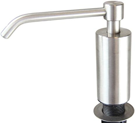 Frost713 Counter Mounted Manual Foam Soap Dispenser, 304 Brushed Finish, 1 L, 33.8 fl. oz., Stainless Steel