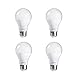 Philips LED Non-Dimmable A19 Frosted Light Bulb: 5000-Kelvin, 6-Watt (40-Watt Equivalent), E26 Base, Daylight, 4-Pack