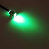 4 Pcs LED Indicator Pilot Dash Light,12V 8mm Aluminum Pilot Lights for Speedometer Odometer Tachometer (Color : Green)