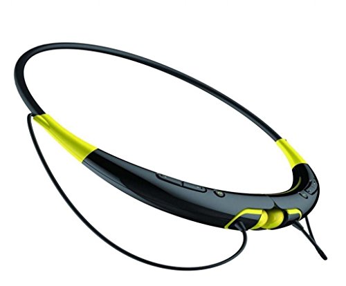 HBS 740,HBS-740 Bluetooth V4.0 Wireless Bluetooth Stereo Headset Neckband style Earphone and Handfree Headphones for Cellphones, such as iPhone,Samsung, LG, Moto, Nokia, HTC, PC, iPad, PSP & any Bluetooth enabled device (Black_Yellow)