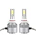 9006 LED Headlight Bulbs, LinkStyle 2Pcs 6500K Cool White LED Headlight Fog Light Cree Bulbs 36W 3800LM Conversion Kits